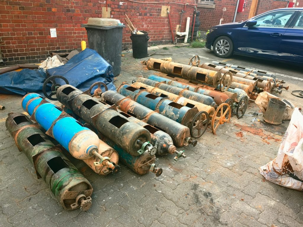 Some of the tools that were discovered during the joint operations. Picture: SANDF