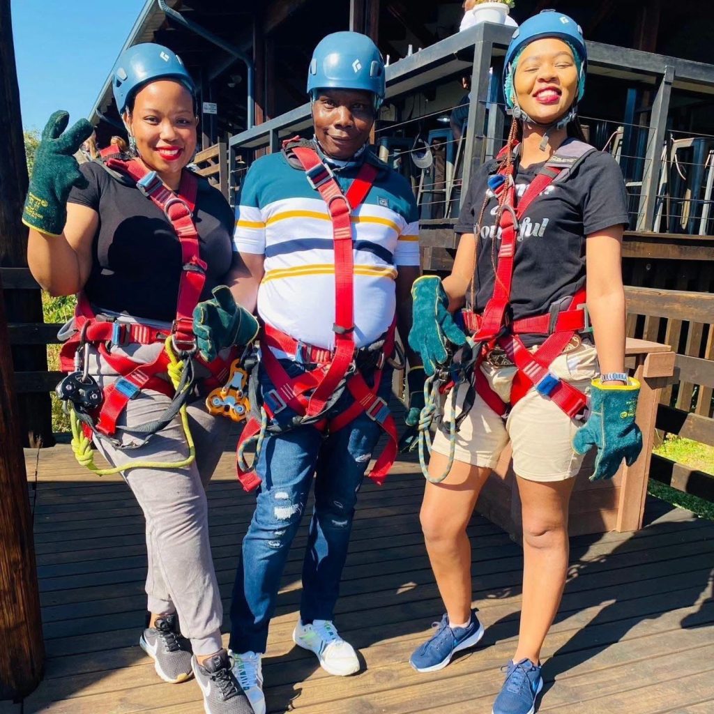 Tourists getting ready to go bungee jumping. Picture: Eswatini Tourism Authority