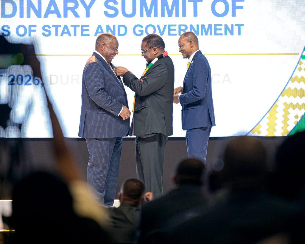 South African President Cyril Ramaphosa with Zimbabwean President Emmerson Mnangagwa. Picture: SADC