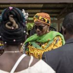 Marie-Thérèse Abena Ondoa, Minister of Women's Empowerment and the Family, at the International Day of Rural Women celebrations in Nguibassal, Centre Cameroon, October 17, 2022. Picture: Human Rights Watch (HRW)