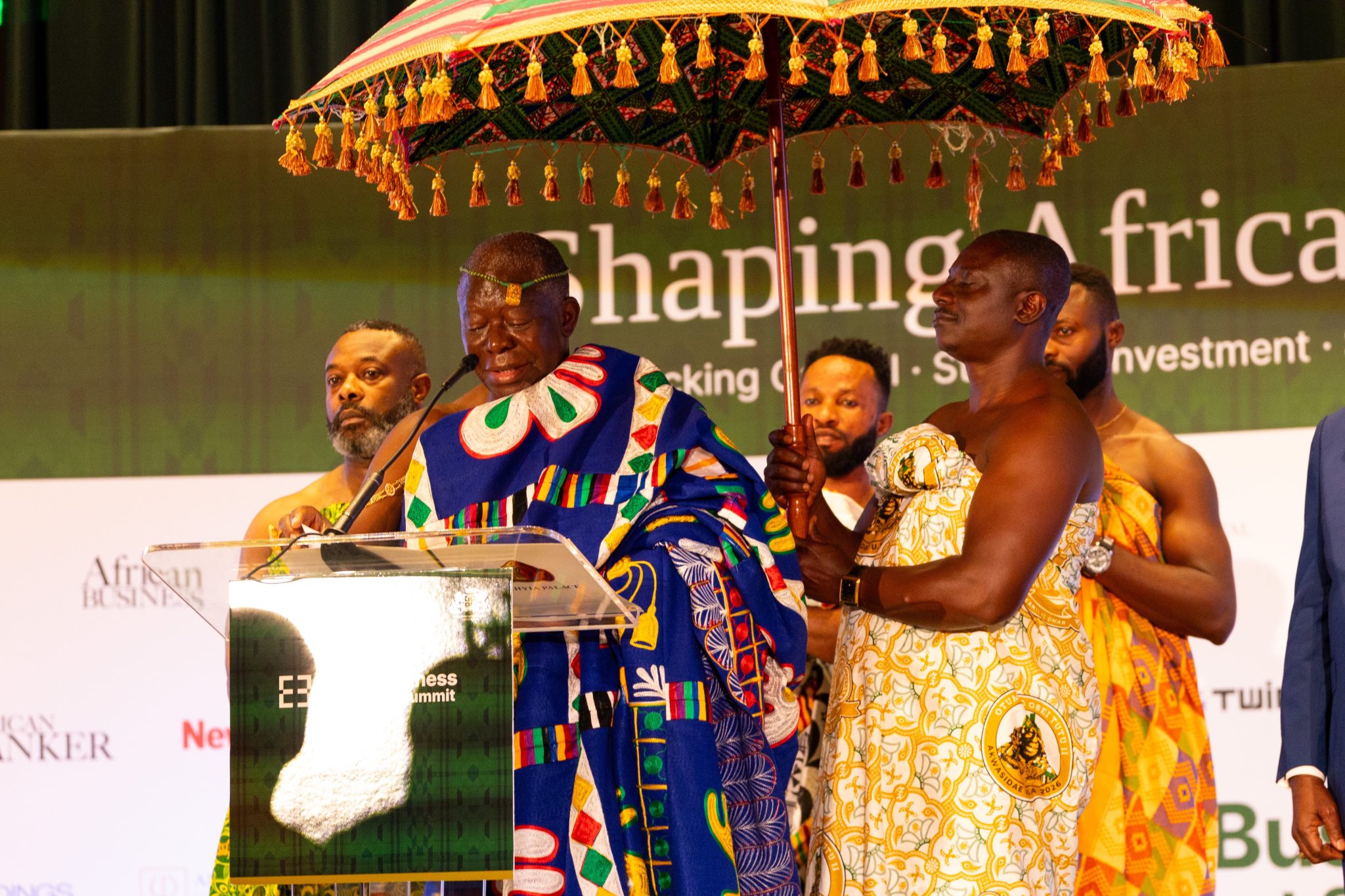 His Majesty Otumfuo Osei Tutu II, Asantehene, speaking during the African Business Investment Summit 2026, 27 August 2026 at the MGM National Harbor. Picture: Millennium Excellence Foundation