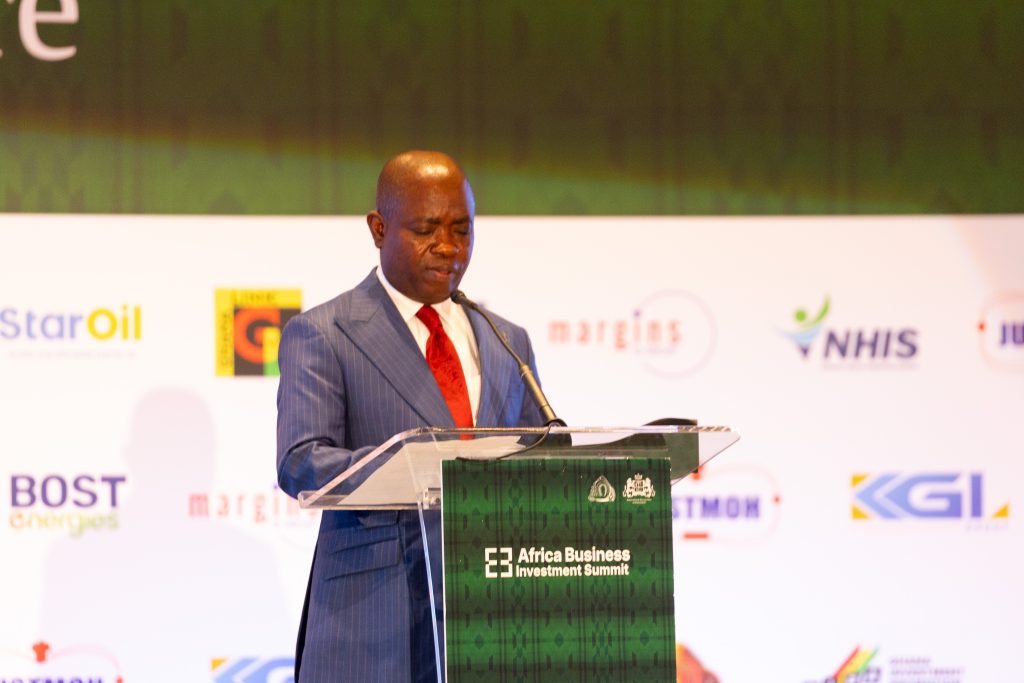 Sampson Ahi, Deputy Minister for Trade, Agribusiness, and Industry speaking during the African Business Investment Summit 2026, 27 August 2026 at the MGM National Harbor. Picture: Millennium Excellence Foundation
