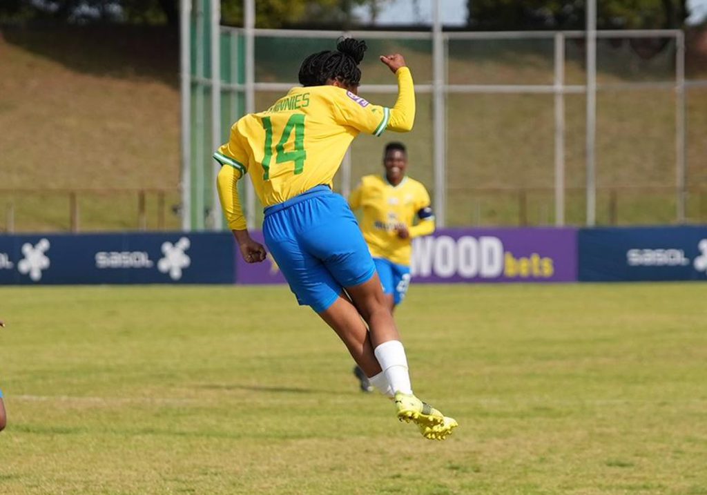 Miche Minnies in action. Picture: Mamelodi Sundowns