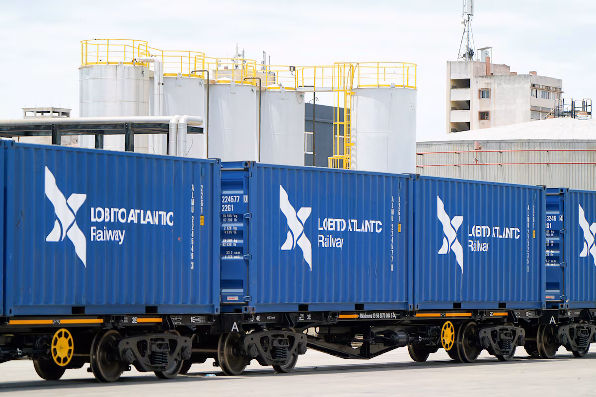 A view of Lobito Atlantic Railway (LAR) wagons at the Lobito Port Terminal in Lobito, Angola, December 4, 2024. REUTERS/Elizabeth Frantz/File Photo