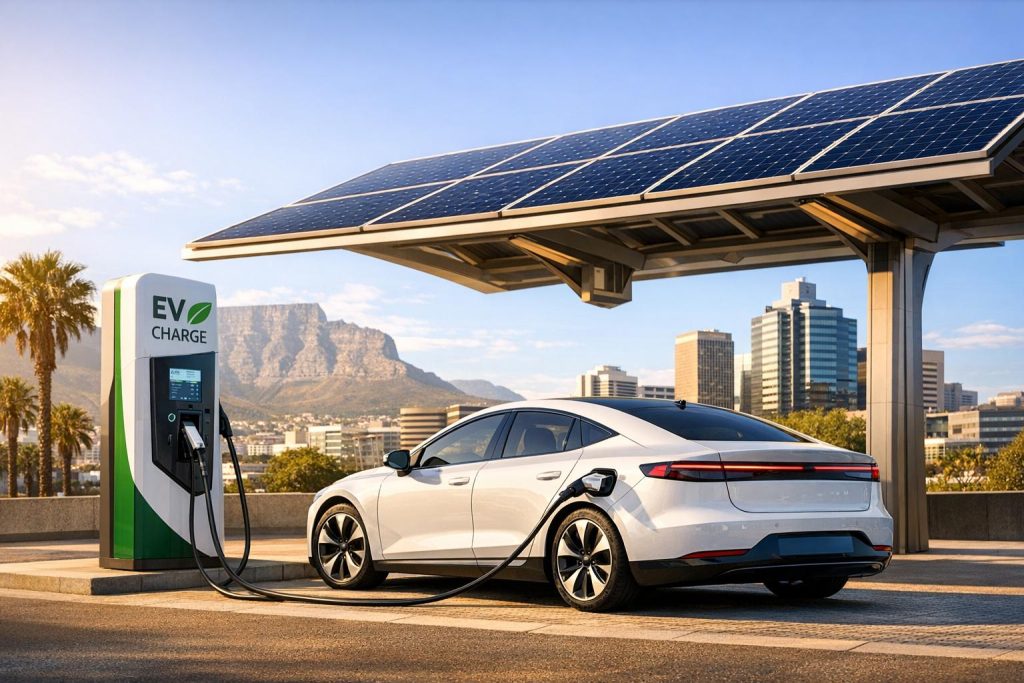 An Electric Vehicle (EV) being charged. Picture: Energy City