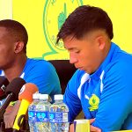 Sundowns defender Grant Kekana and Midfielder Marcelo Allende spoke to the media on Monday. Picture: Benjamin Nyirenda