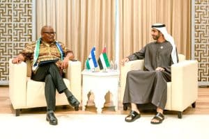 Shakhboot bin Nahyan Meets Minister of Foreign Affairs of Lesotho. Picture: United Arab Emirates, Ministry of Foreign Affairs