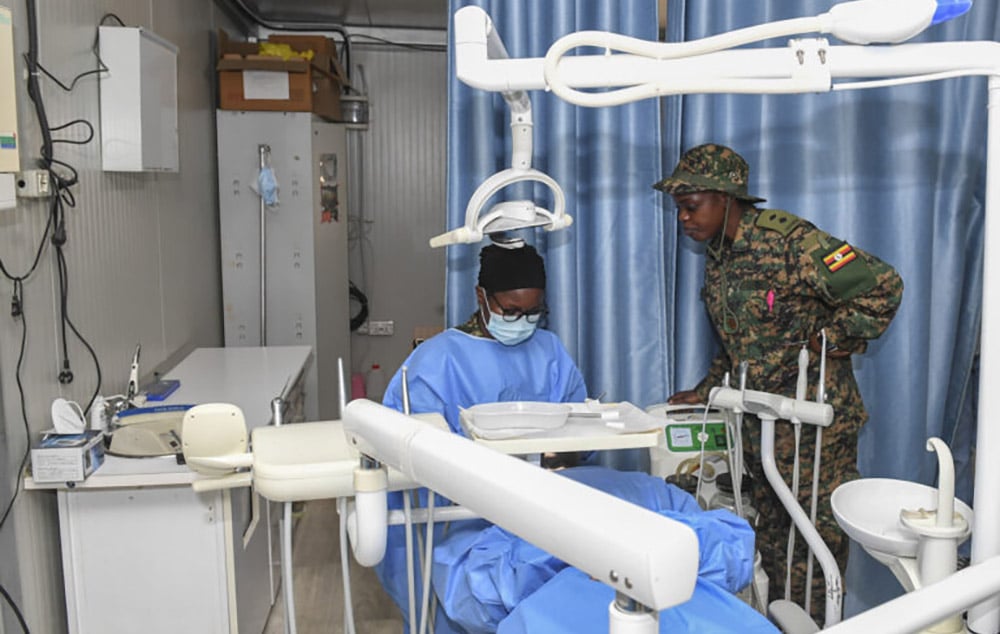 Lt. Dr Victoria Namagga in a hospital
