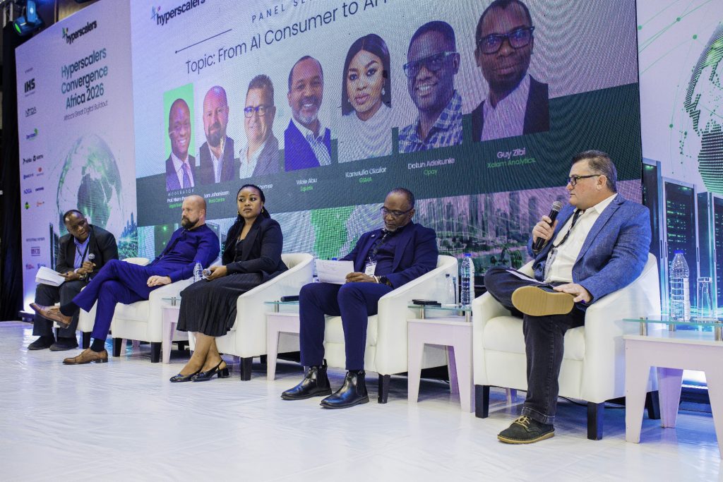 From left: Professor Nkem Ihenachor, Professor of Strategic Management, Lagos Business School; Lars Johannisson, Chief Executive Officer, Rack Centre; Kanwulia Okafor, Director, Industry Services, GSMA; Wole Abu, Managing Director, West Africa, Equinix; and Gary Chomse, Sales Director, Vertiv, during Hyperscalers Convergence Africa 2026 in Lagos. Picture: Africa Hyperscalers