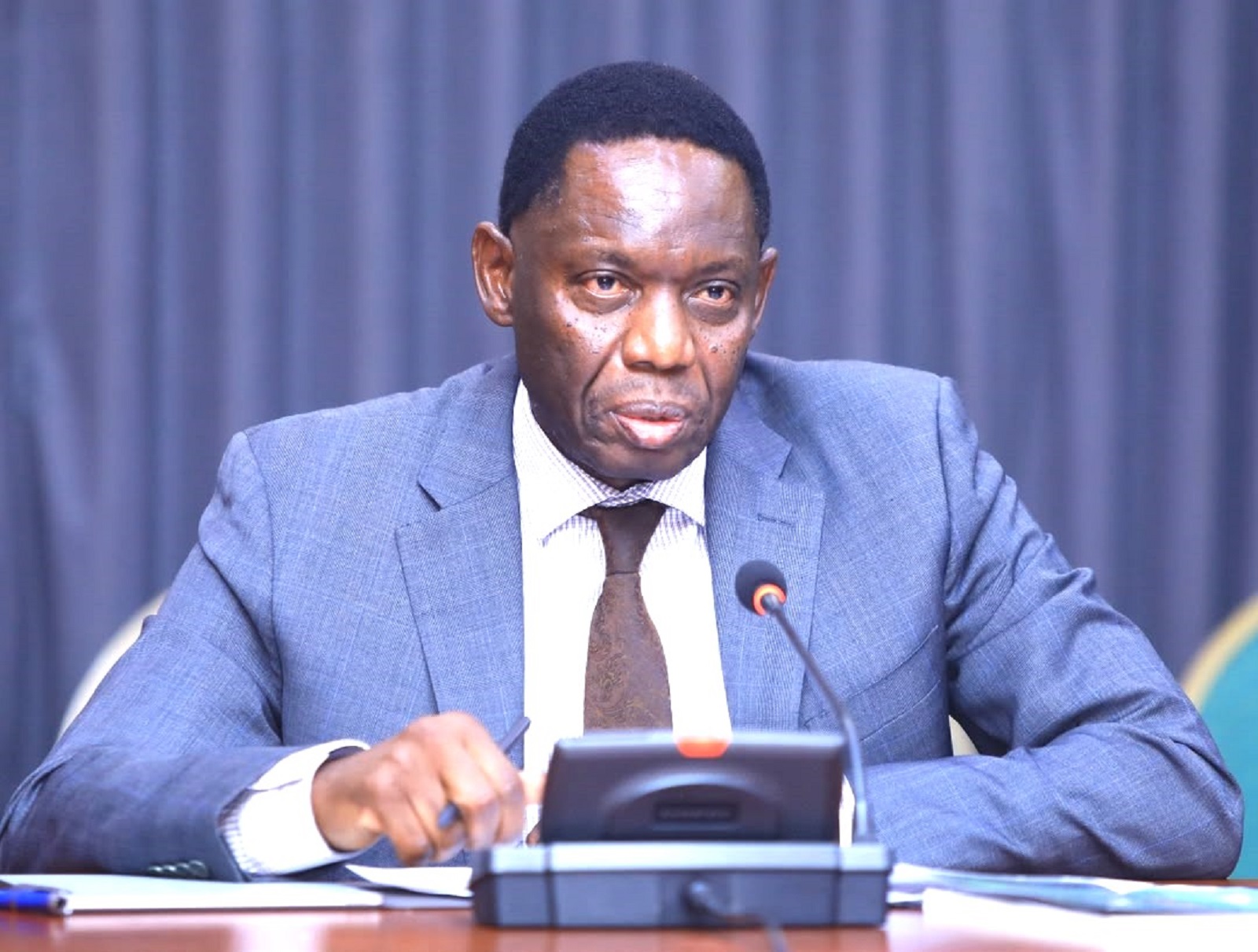 Governor Michael Atingi-Ego appearing before PAC-COSASE on Monday, 07 September 2026. Picture: Parliament of the Republic of Uganda