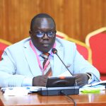 Ag. Director Arua Regional Referral, Dr. Gilbert Aniku, appearing before PAC Central Gov't on Monday, 14 September 2026. Parliament of the Republic of Uganda