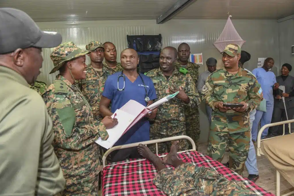 Lt. Dr Victoria Namagga in a hospital