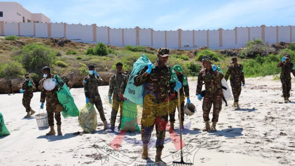 Keeping Kismayo’s Seaport Clean, One Community at a Time. Picture: Ministry of Defence - Kenya