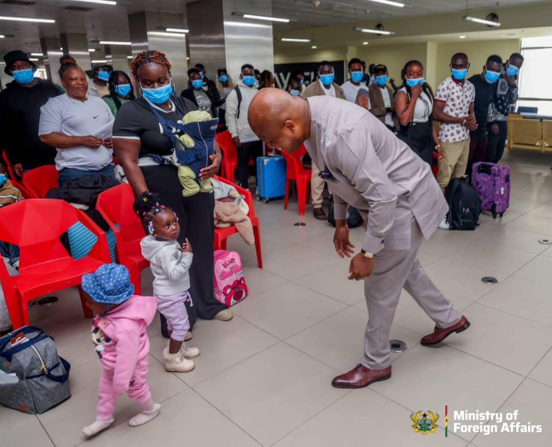 The final batch of 41 Ghanaians been evacuated by Government of Ghana from South Africa following the recent xenophobic attacks in that country arrived on Friday 4th September 2026. Picture: Ministry of Foreign Affairs, Republic of Ghana