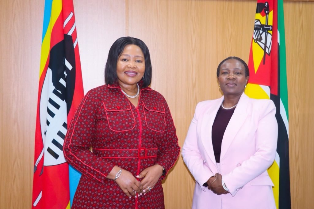 Eswatini’s Minister of Foreign Affairs and International Cooperation, Senator Pholile Shakantu, met Mozambique’s State Secretary of Foreign Affairs and Communities Abroad, Dr Maria de Fátima Manso