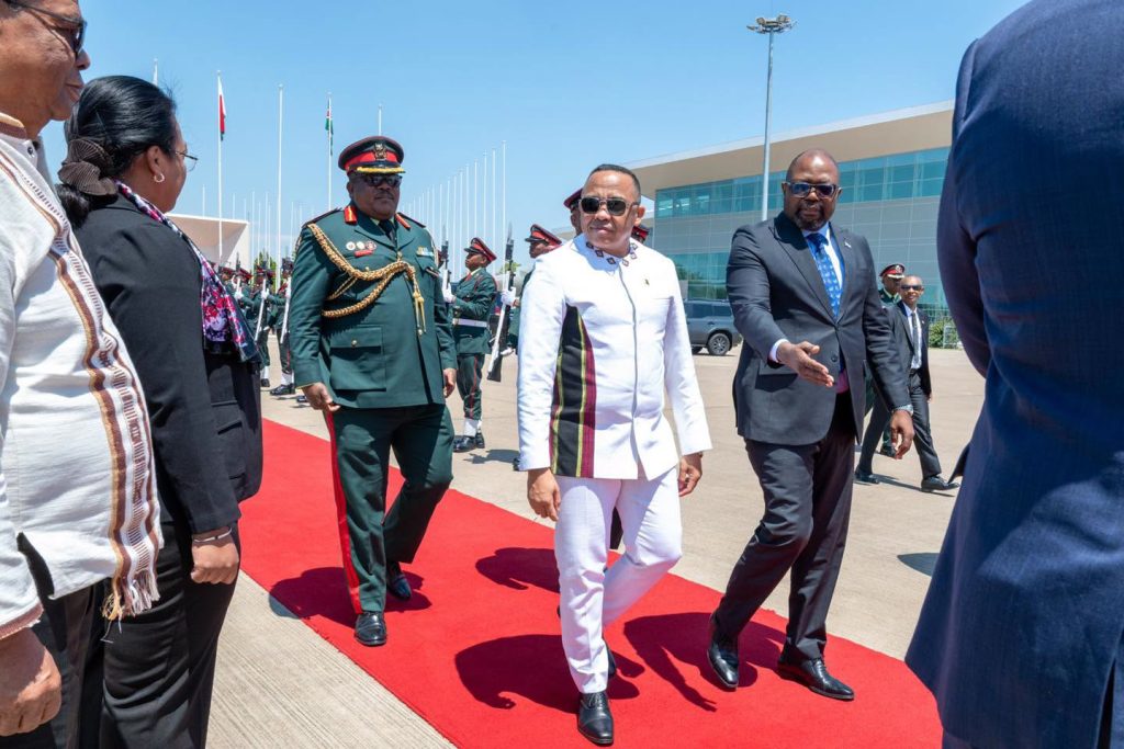 Madagascar President Michael Randrianirina leaving Botswana. Picture: Botswana Government