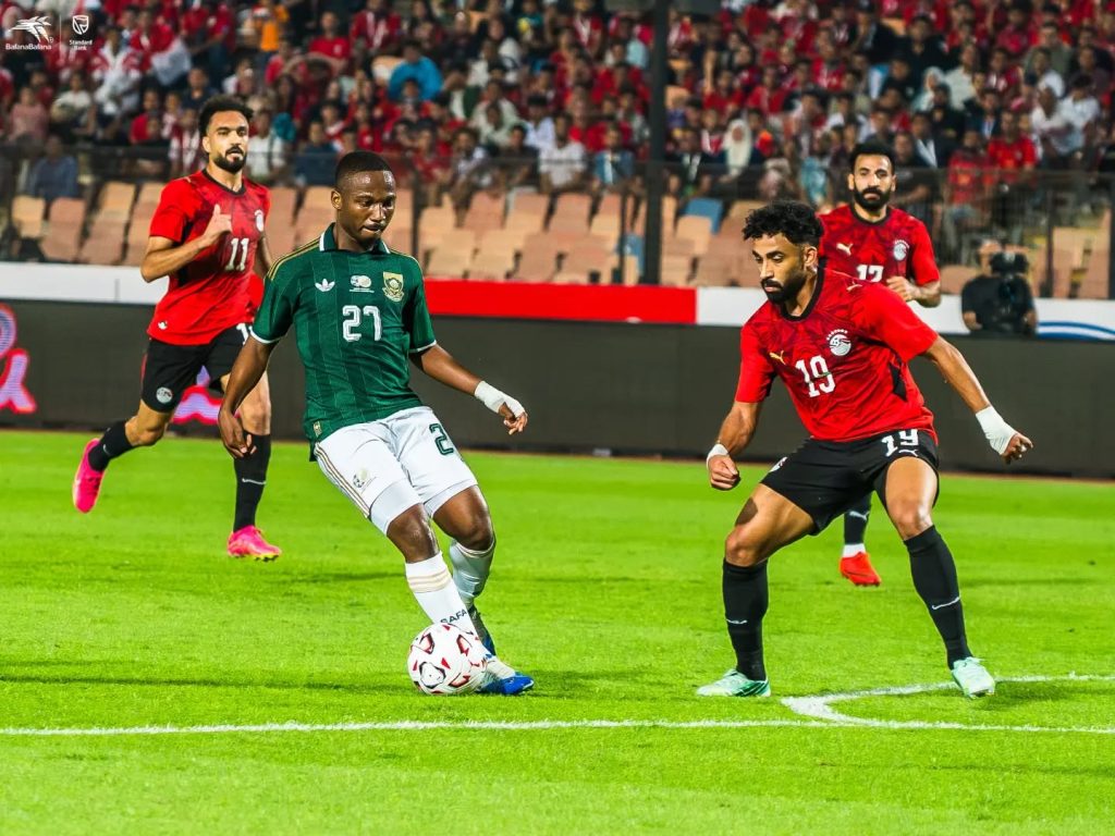 Bafana Bafana beat Egypt 1-0 at the Cairo International Stadium on Sunday