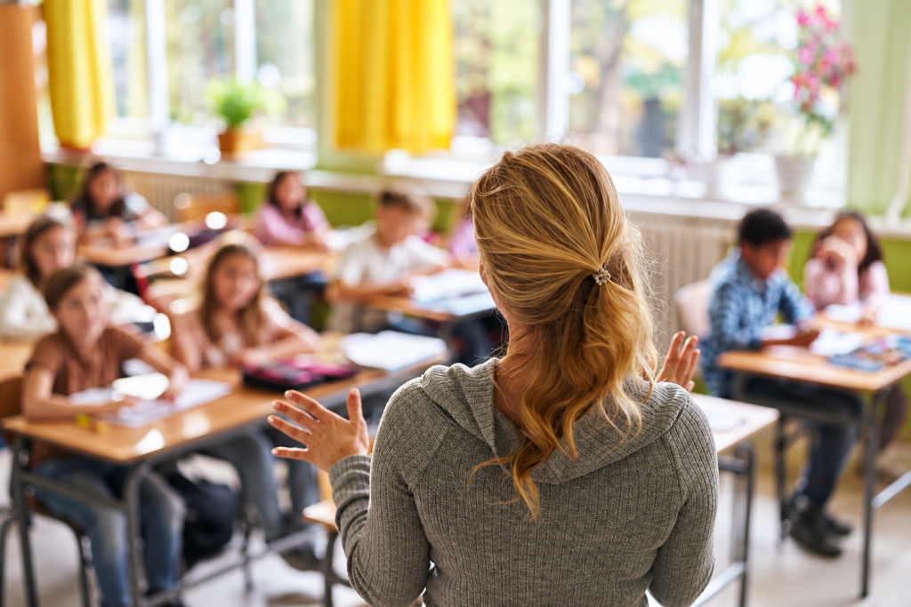 Classroom Scene Faithfully Restored