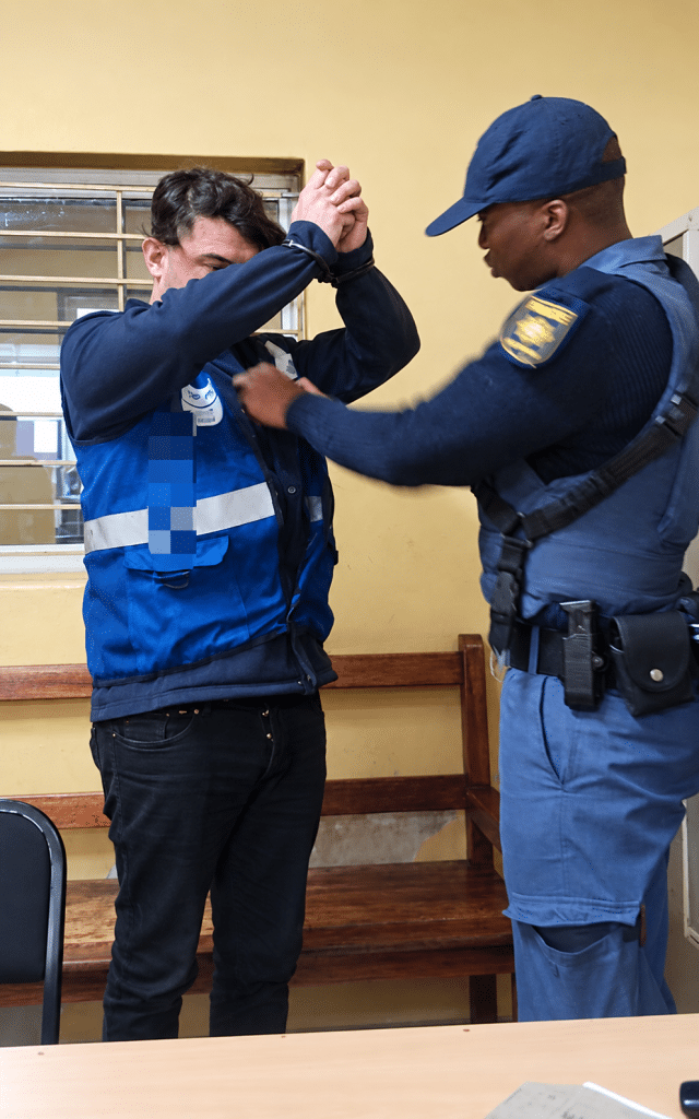 The man, wanted in Türkiye over offences allegedly committed in 2010, was arrested on Thursday, 1 October, by INTERPOL South Africa’s Fugitive Investigation Team. Picture: SAPS