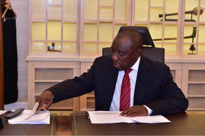 President Cyril Ramaphosa, who has received the confidential report of the panel led by retired Judge Bernard Ngoepe into how Iranian warships became involved in a naval exercise off Simon’s Town in January. The Presidency says the findings will remain confidential for national security reasons. File picture.
